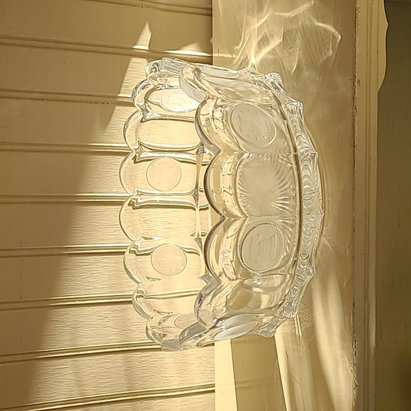 Vintage Fostoria Liberty Bell Coin Glass Bowl - Picture 1 of 11